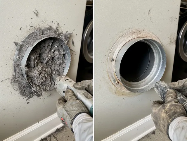 Professional clogged vent cleaning by Uxbridge Dryer Vent Cleaning in Uxbridge