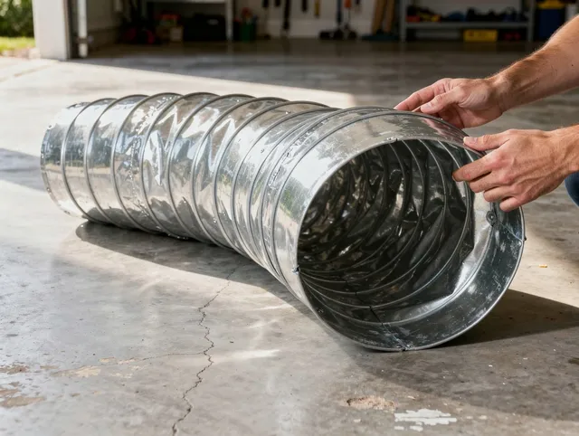Uxbridge Dryer Vent Cleaning specialist using advanced equipment for thorough duct cleaning in Uxbridge