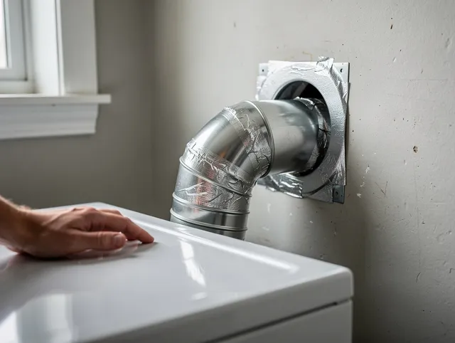 Uxbridge Dryer Vent Cleaning expert performing professional dryer vent repair and installation in Uxbridge